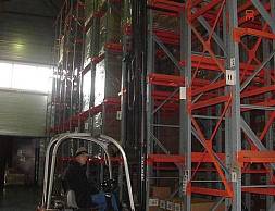 Компания "Увелка", г. Челябинск, стеллажи набивные