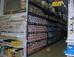 Сеть строительных супермаркетов "Перестройка": стеллажи Cash&Carry, рулонные